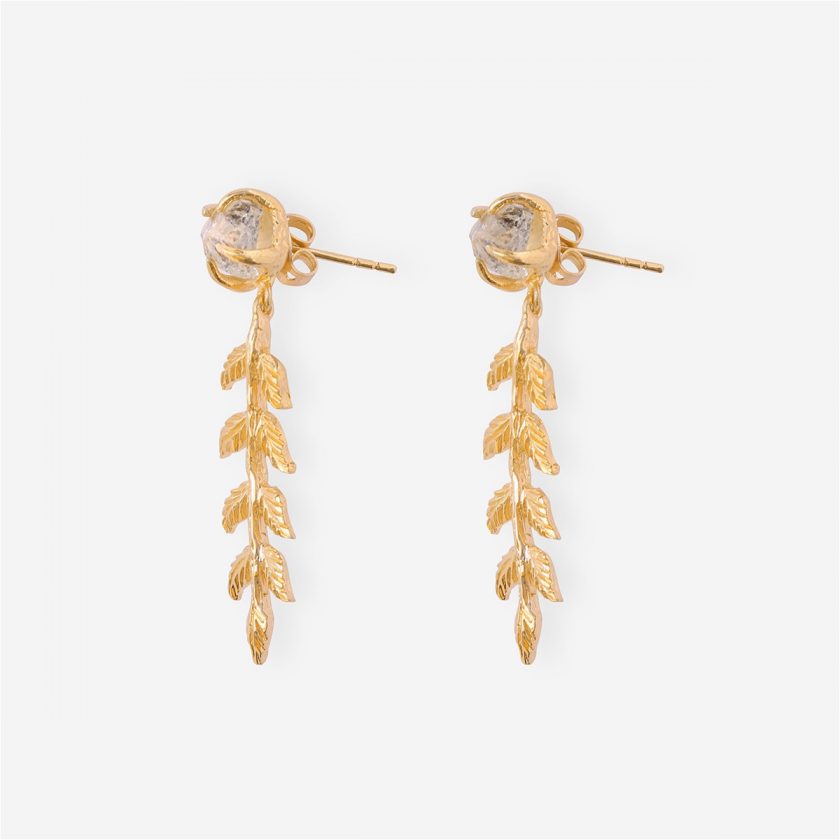 Goddesses Garden minđuše – Herkimer dijamant
