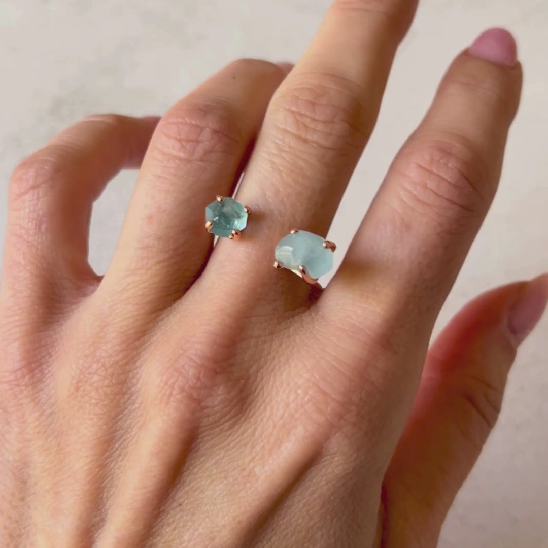 Goddesses Dreams prsten – Akvamarin i Plavi apatit