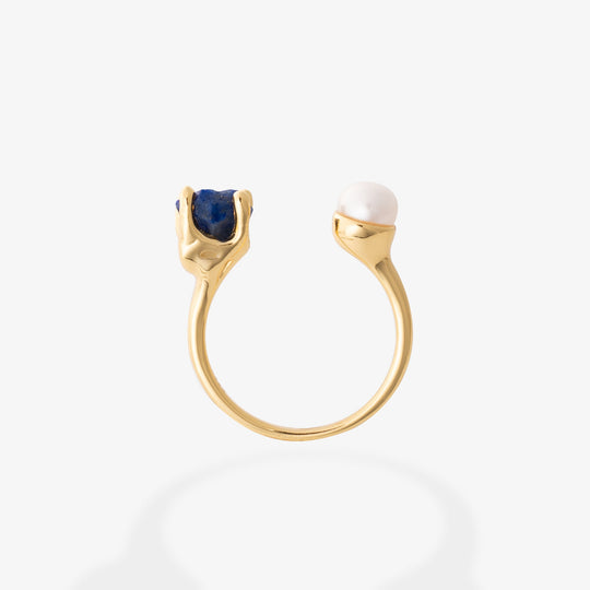 Goddesses Tears prsten – Biser i Lapis lazuli